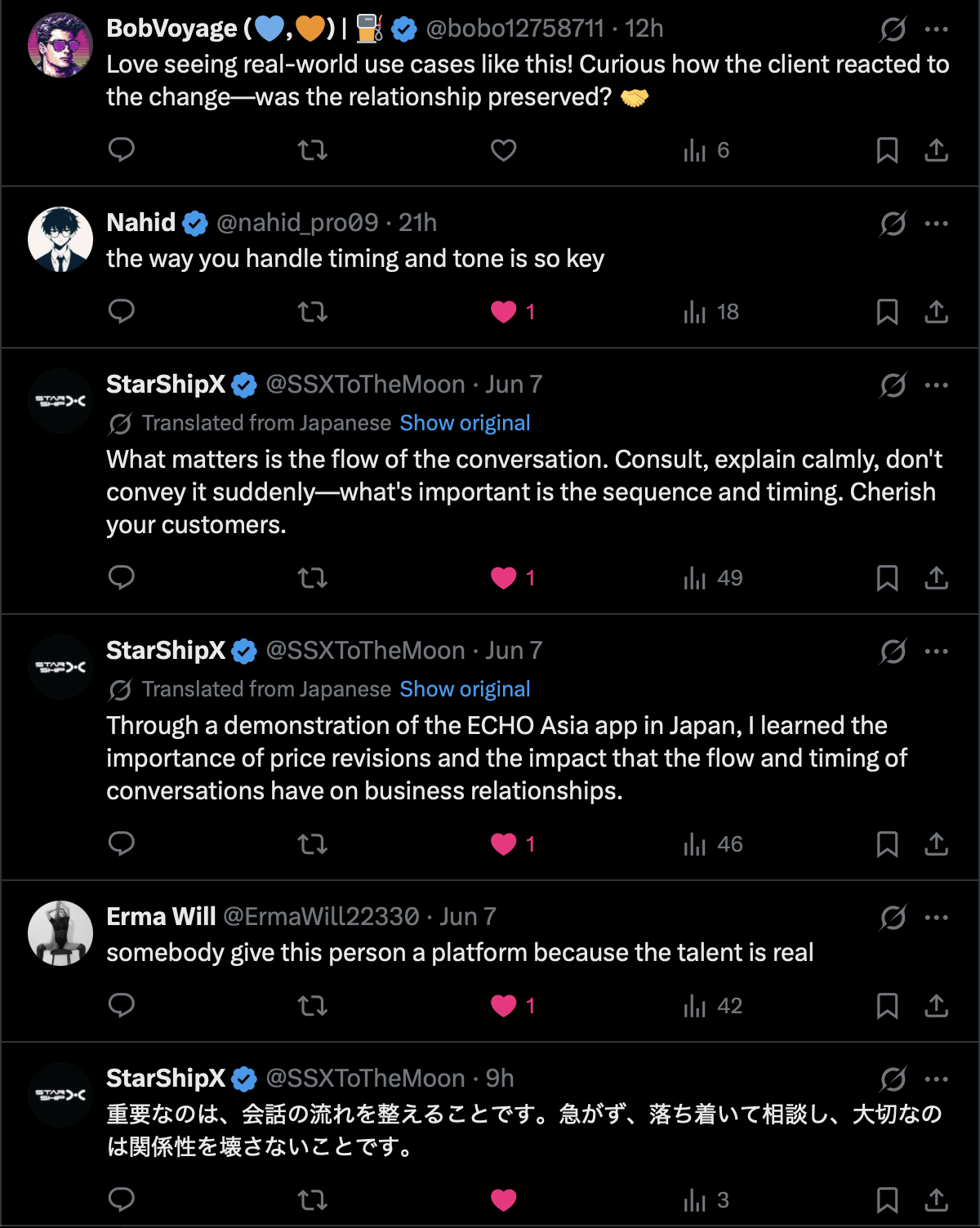 X comments: give this person a platform